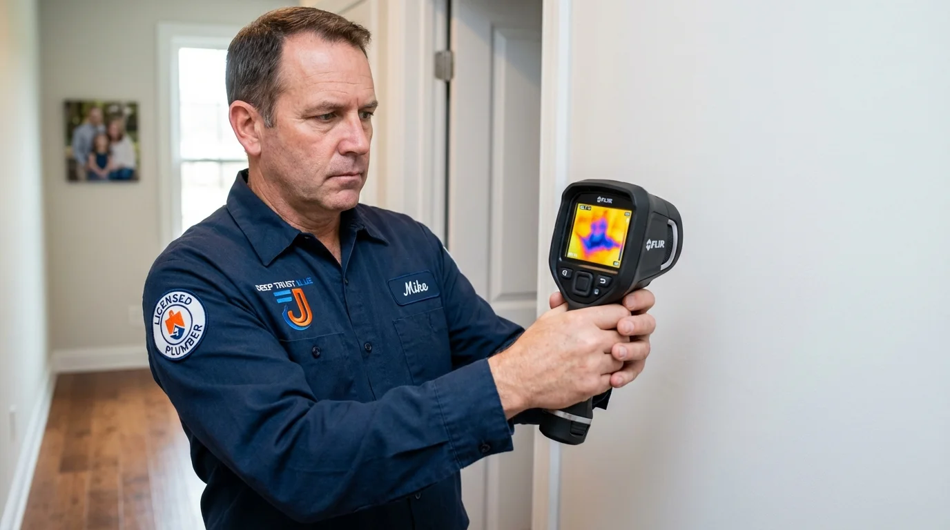 Thermal imaging leak detection by Johns Plumbing LLC in Blue Ridge
